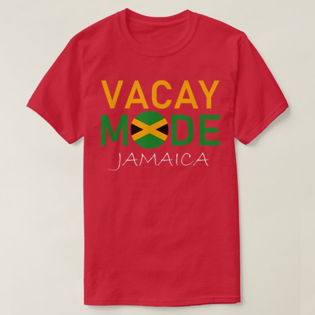 Jamaica Vacay Mode Cruise Vacation Group Matching  T Shirt (Design framsida)