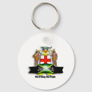 Jamaica vapensköld Keychain Nyckelring
