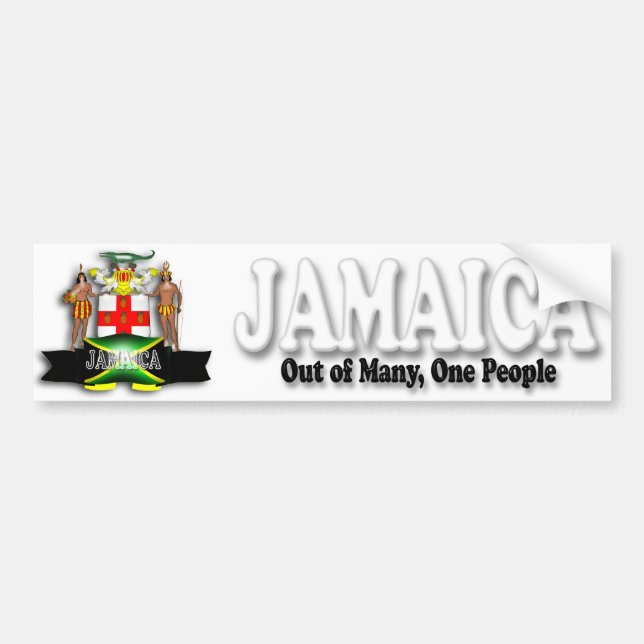 Jamaica vapensköldbildekal bildekal (Framsidan)