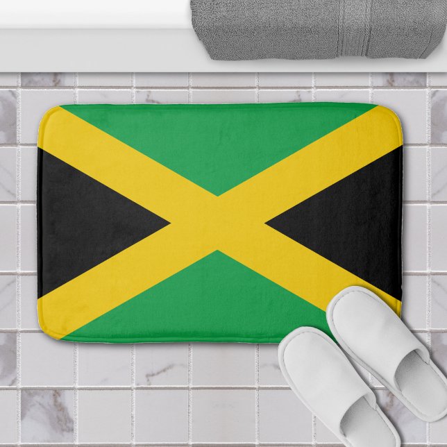 Jamaica Västindien Jamaican Flagga Badrumsmatta (jamaican flag bathmat)