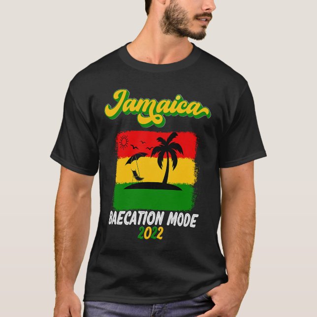 Jamaica Västindiens familj Vacay Girls Par Resa T Shirt (Framsida)
