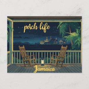 Jamaica Veranda liv kväll Vykort