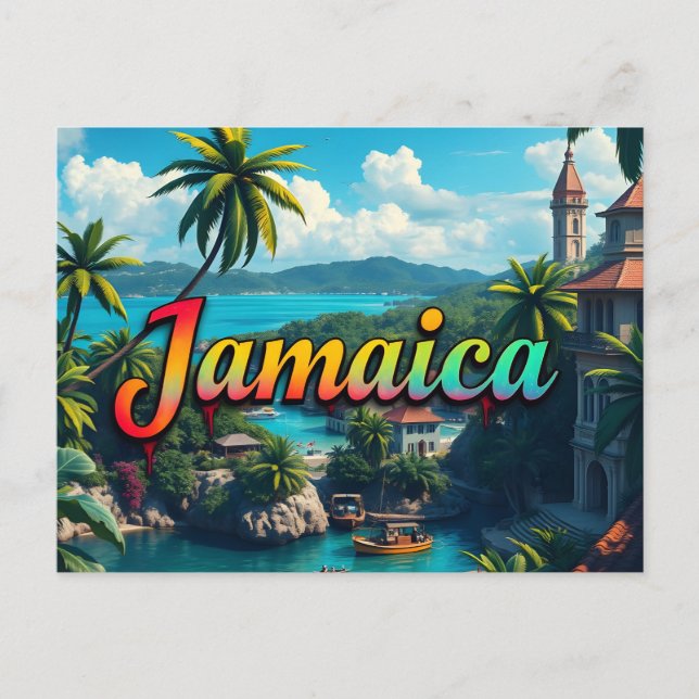 Jamaica vik vykort (Framsida)