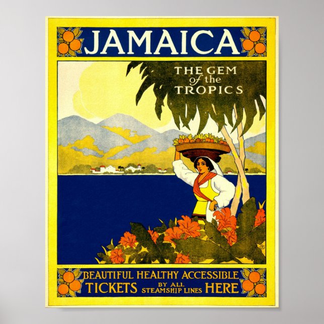 JAMAICA VINTAGE DESIGN POSTER (Framsidan)