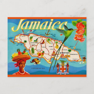 Jamaica Vintage Kart Postkort Vykort