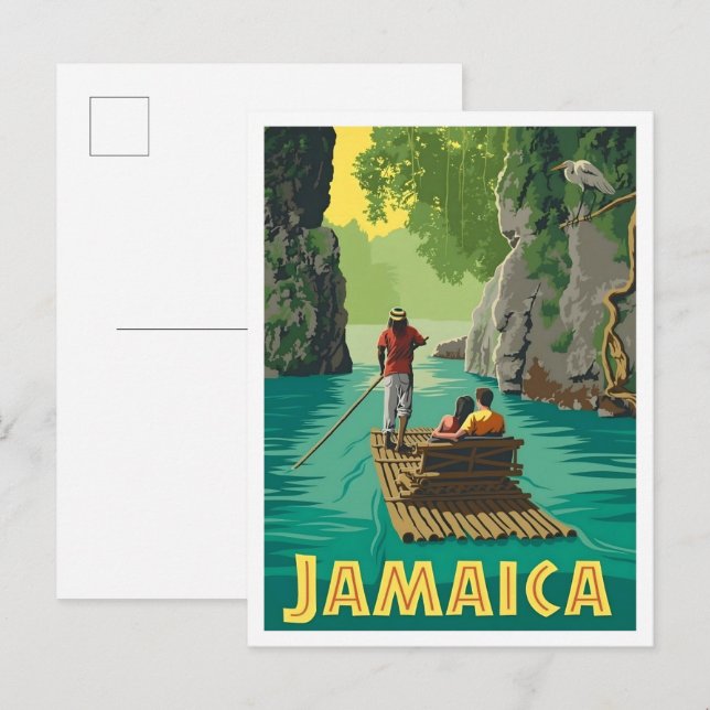Jamaica Vintage Resa  Vykort (Fram/baksida)