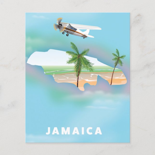 Jamaica Vintage resemaffisch (Framsida)