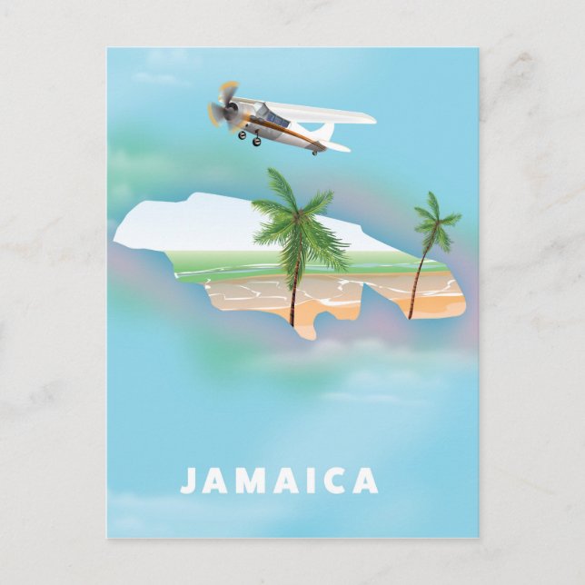 Jamaica Vintage-resemapposters Vykort (Framsida)