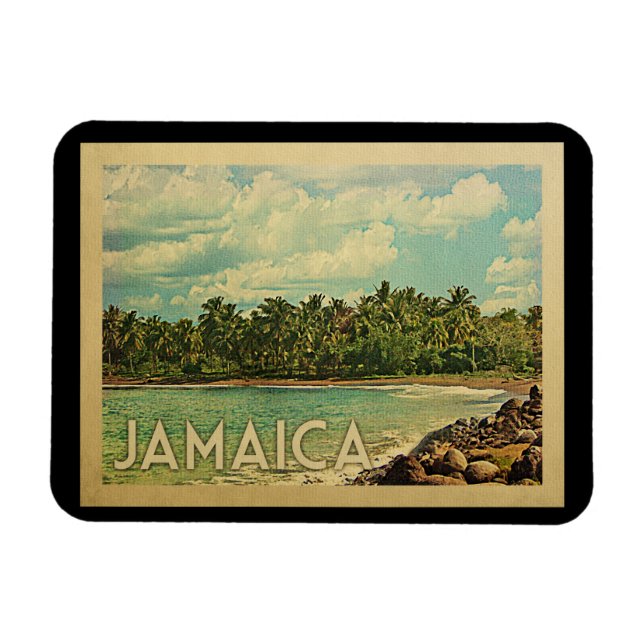 Jamaica Vintage resor Magnet (Horisontell)