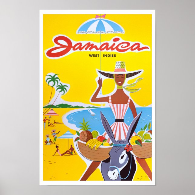 Jamaica vintage resor poster (Framsidan)