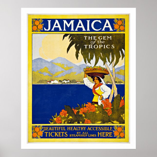 Jamaica - Vintage resor Poster (Framsidan)