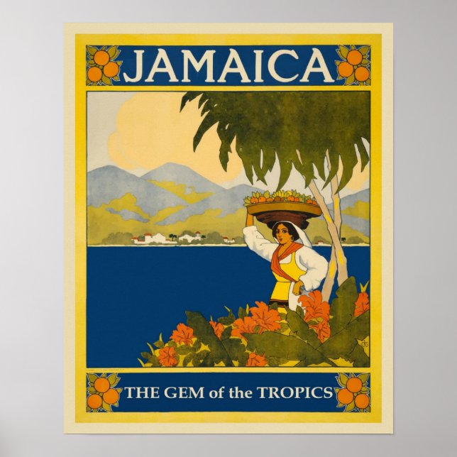 Jamaica Vintage resor Poster (Framsidan)