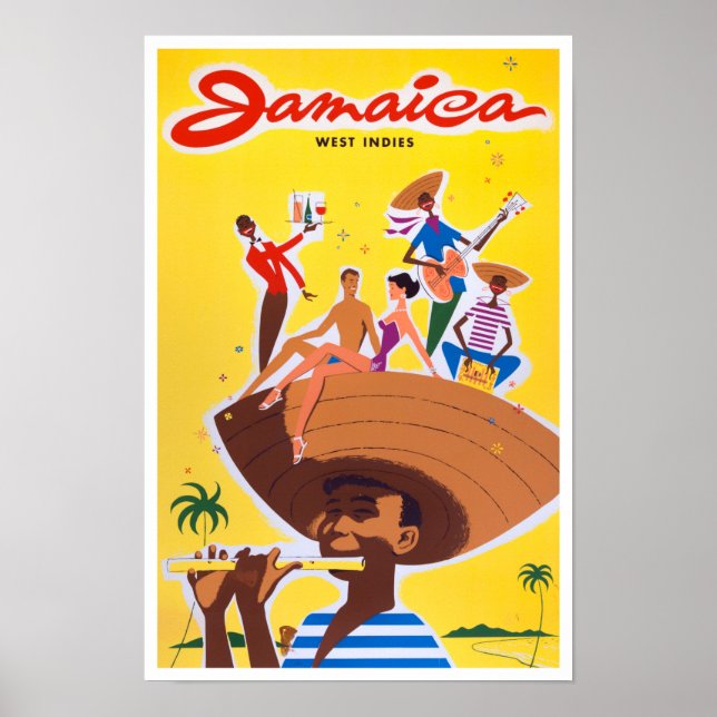 Jamaica vintage resor poster (Framsidan)
