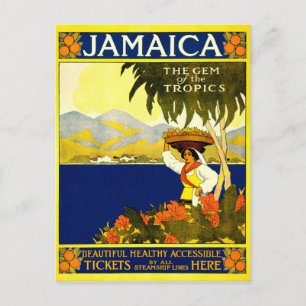 Jamaica, Vintage resor Poster Helg Vykort