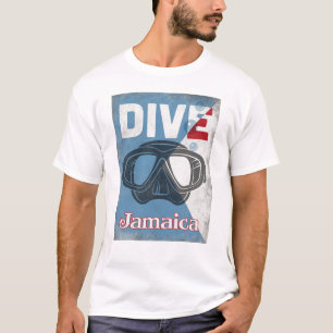 Jamaica vintagedyka maskerar t shirt