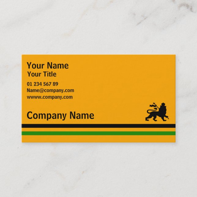 Jamaica visitkort (Framsida)