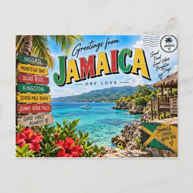 Jamaica Vykort (Framsida)