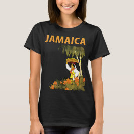 Jamaica, Woman med Basket T Shirt