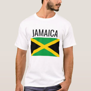 Jamaica/World Land National Flagga T Shirt