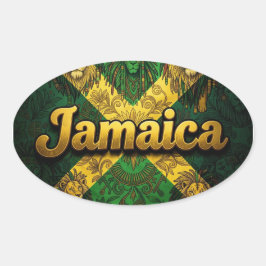 Jamaica ya mon ovalt klistermärke