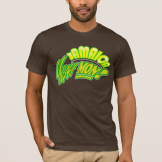 Jamaica Yeah Måndag brun skjorta T Shirt
