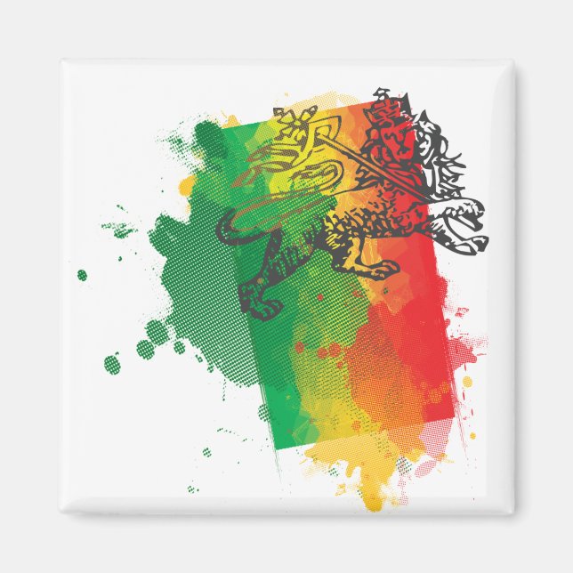 Jamaica Zion Lejona Magnet (Framsidan)