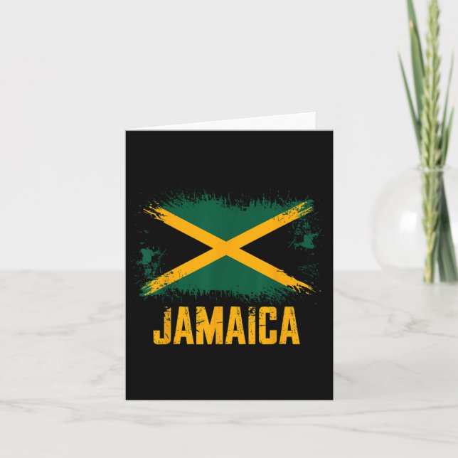 Jamaicaflagga _1 kort (Framsida)