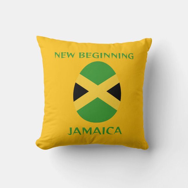 Jamaicaflagga Kudde (Framsida)