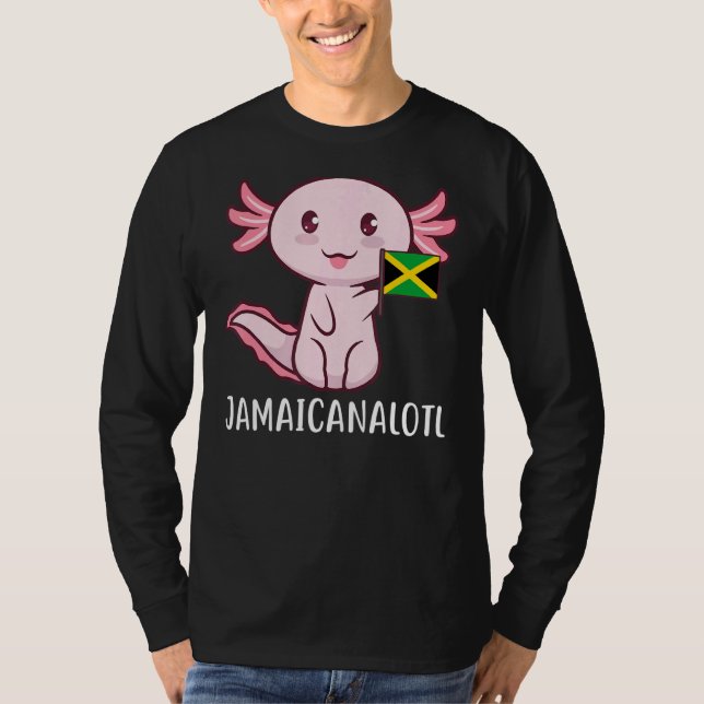 Jamaicalotl Jamaican Jamaica T Shirt (Framsida)