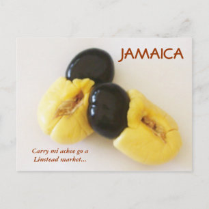Jamaican Ackee Postcard Vykort
