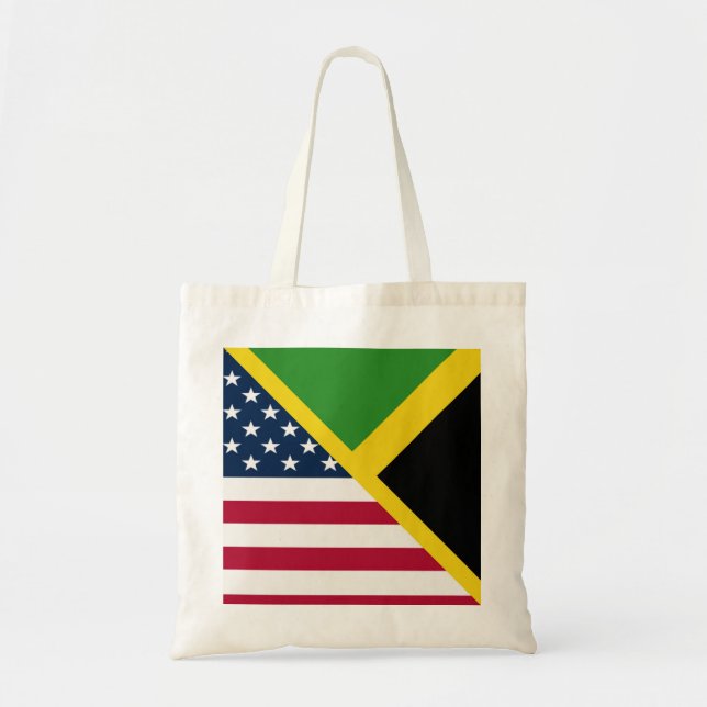 Jamaican American Flagga | Jamaica United Stater Tygkasse (Framsidan)