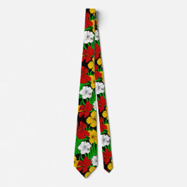 Jamaican Beach Wedding Tropical Flowers mönstrad Slips