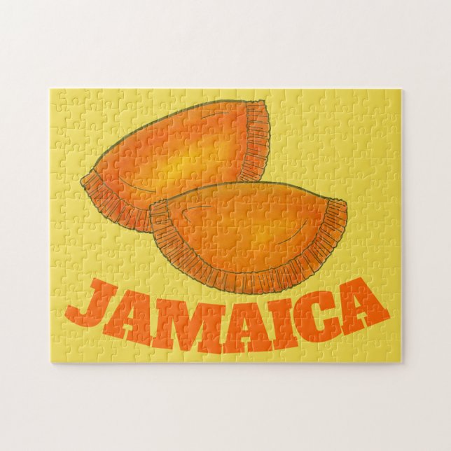 Jamaican Beef Patty Patties Food Cooking JAMAICA Pussel (Horisontell)