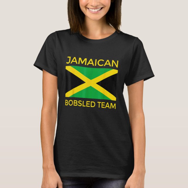 Jamaican Bobsled Team för fläkt i Jamaican T Shirt (Framsida)