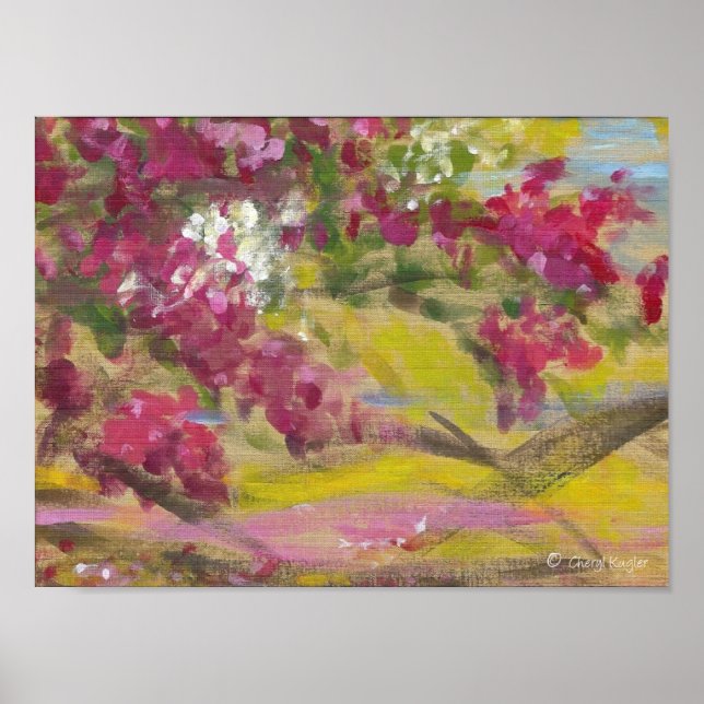 Jamaican Bougainvillea / Artist Print Poster (Framsidan)