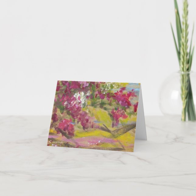 Jamaican Bougainvillea / Notecard Kort (Framsida)