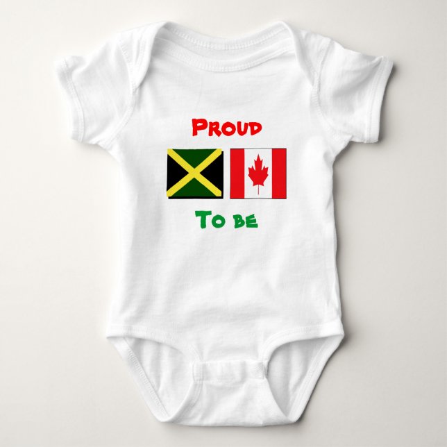 Jamaican/Canadian baby t-shirts (Framsida)