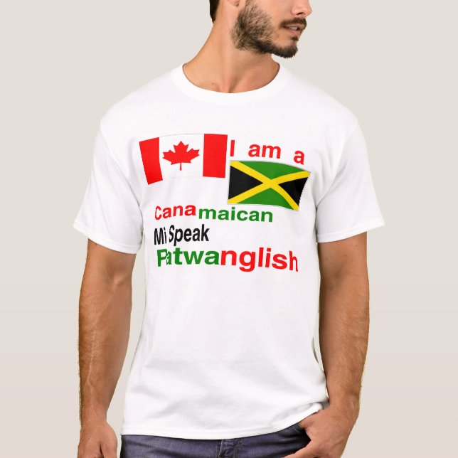 Jamaican canadian manar t-shirt (Framsida)
