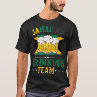 Jamaican Drinking Team Jamaica Flagga Gift for Bee T Shirt