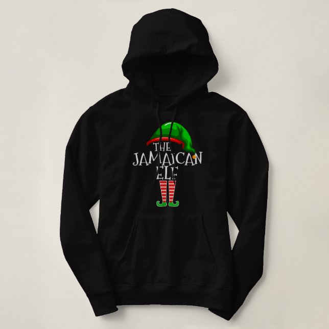 Jamaican Elf-familjen Matching Group jul Gift T Shirt (Design framsida)