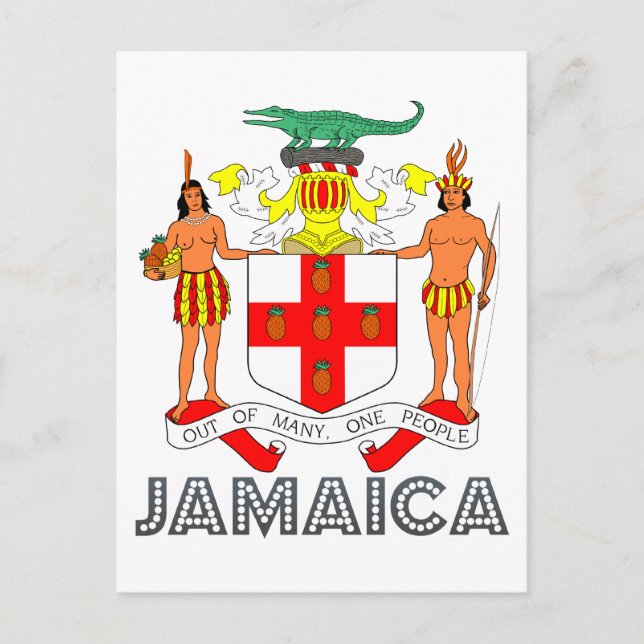 Jamaican Emblem Vykort (Framsida)