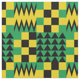 Jamaican Flagga African Geometric Mönster Tyg