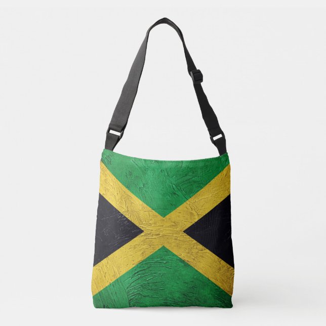 Jamaican Flagga Axelväska (Framsida)