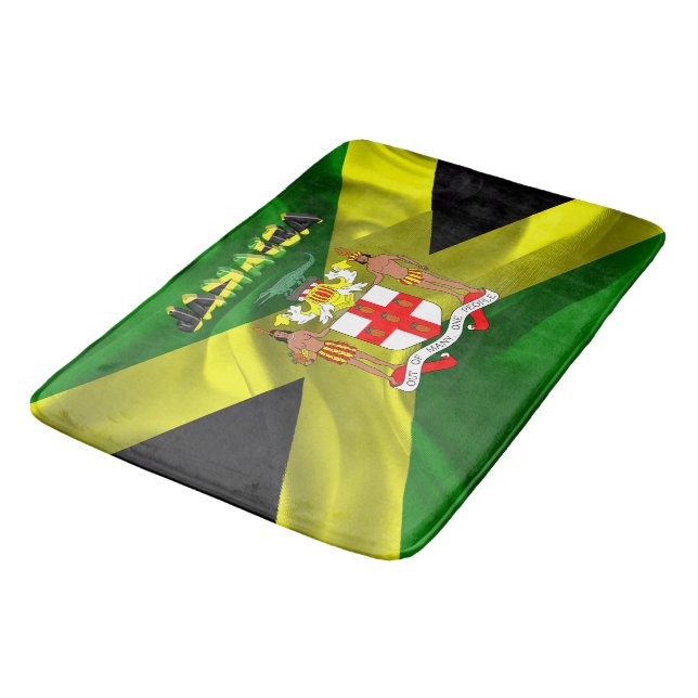 Jamaican flagga badrumsmatta (Vinklad)