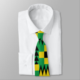 Jamaican Flagga Bright Geometric Patterned Slips
