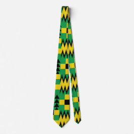Jamaican Flagga Bright Geometric Patterned Slips
