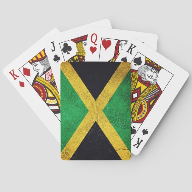 Jamaican Flagga Casinokort (Baksidan)