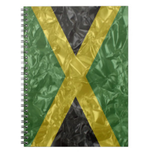 Jamaican Flagga - Crinkled Anteckningsbok