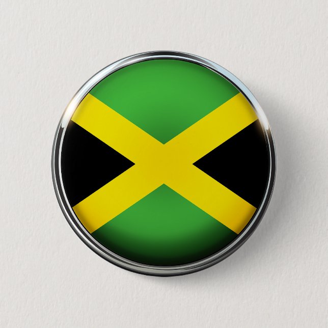 Jamaican flagga färg knapp (Framsida)