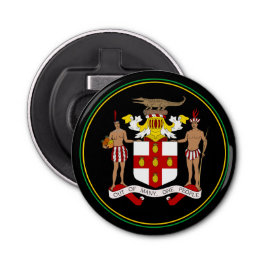 Jamaican Flagga Flaska opener, Jamaica Emblem /Par Flasköppnare
